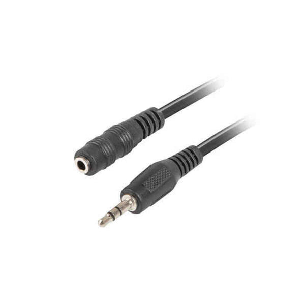 Jack-Adapter 3,5 mm von Frau zum männlichen Lanberg Ca-MJFJ-10CC-0015-BK Schwarz