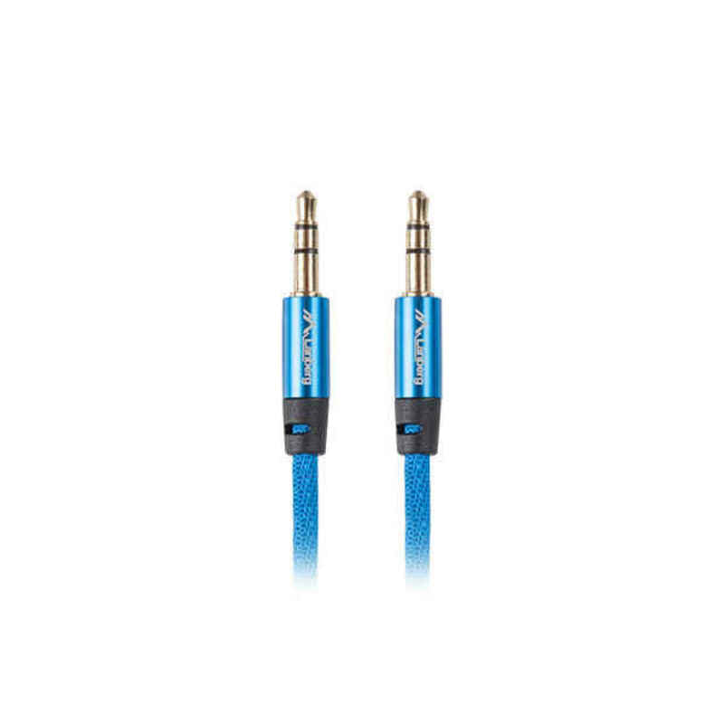 Câble audio jack (3,5 mm) Lanberg CA-MJMJ-10CU-0010-BLE AZZURRO 1 M