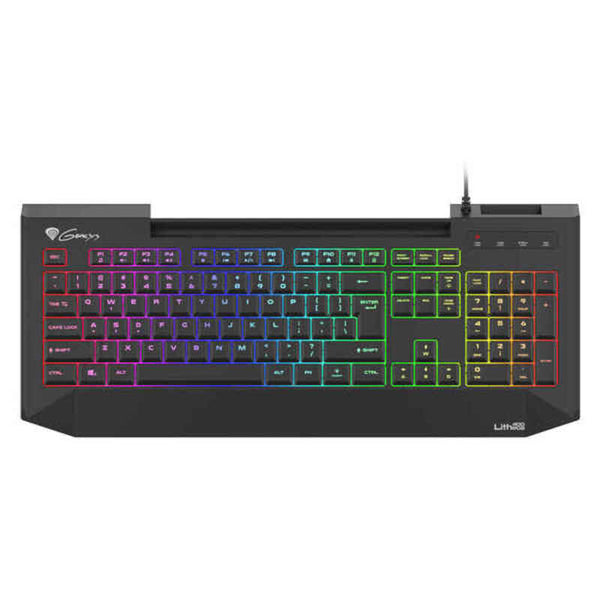 Gaming Tastatur Genesis LITH 400 RGB SLIM Schwarz