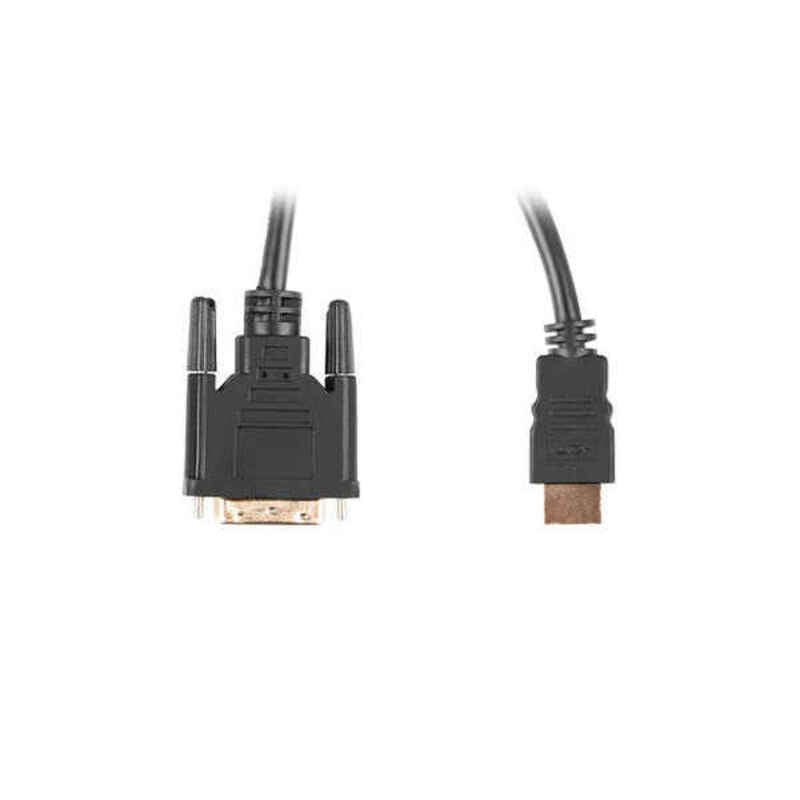 Cable hdmi lanberg 24+1 4k dual enlace negro