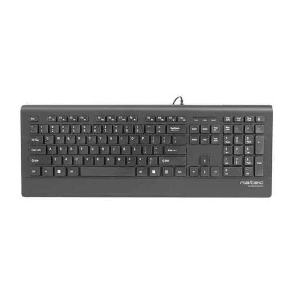 Tastatur Natec BARRACUDA SLIM Schwarz