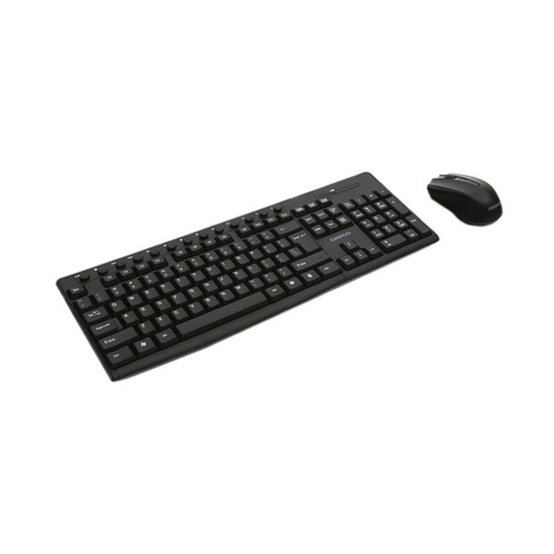 Tastatur mit Drahtloser Maus Omega OKM071BES 1200 dpi Schwarz