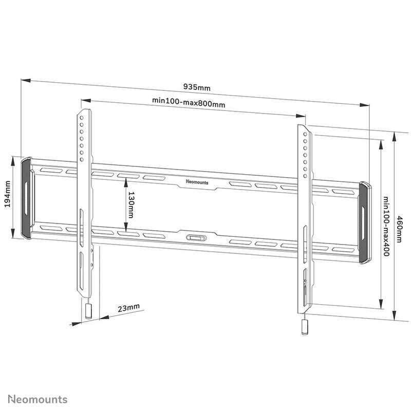 Supporto TV Neomounts WL30-550BL18 70 Kg