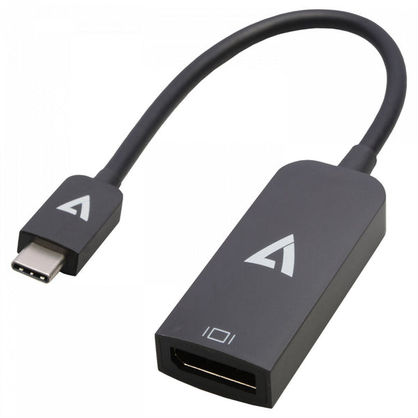 USB C -Adapter mit V7 V7USBCDP14 8K Ultra HD -Anzeige