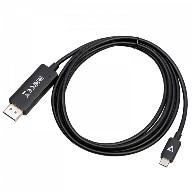 USB C-Adapter mit V7 V7USBCDP14-2M (2 M) 8K Ultra HD-Anzeige