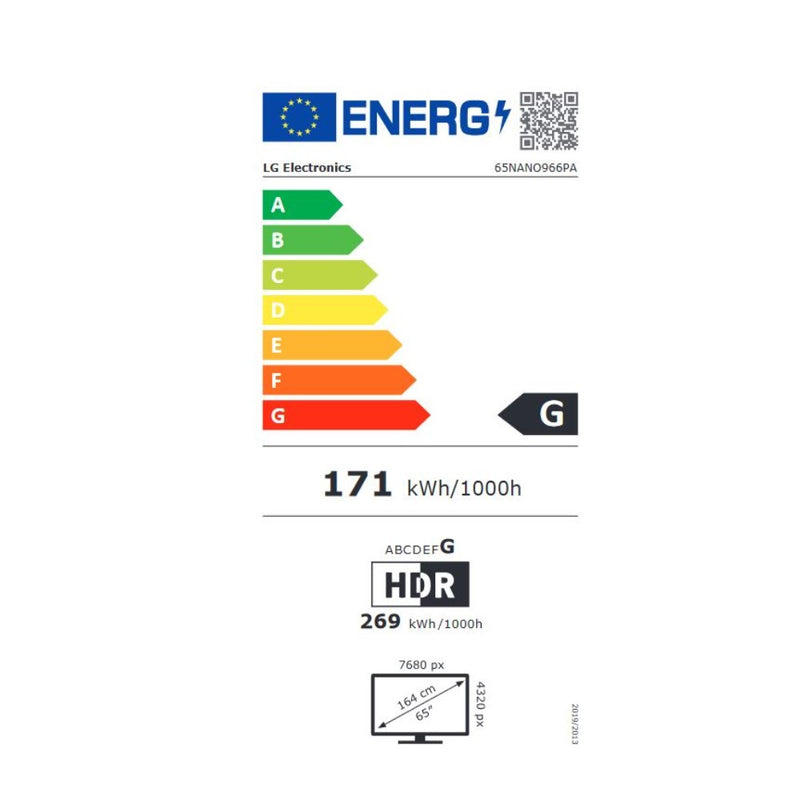 Smart TV LG 65nano966pa 65 "8K Ultra HD Nanocell WiFi