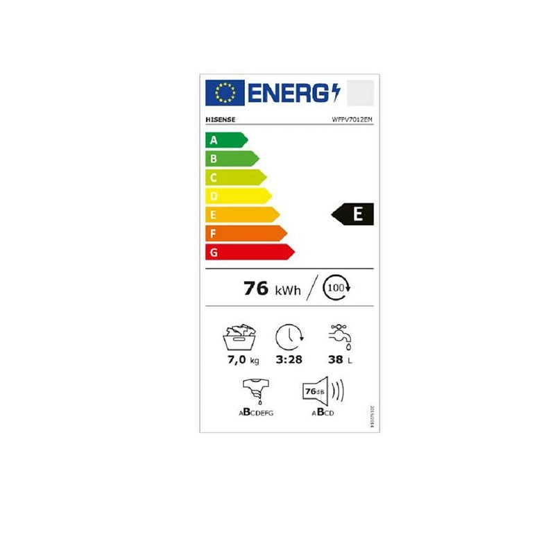 Lavatrice Hisense WFPV7012EM 1200 rpm 7 kg (Ricondizionati B)