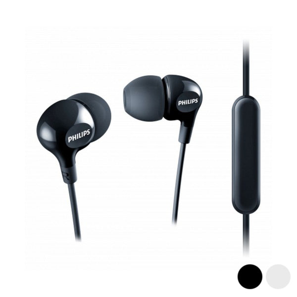 En los auriculares para el oído Philips She35555bk/00 20 MW (3.5 mm)