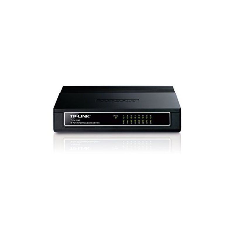 TP-Link TL-SF1016D 16P 100 / 100m Table noire