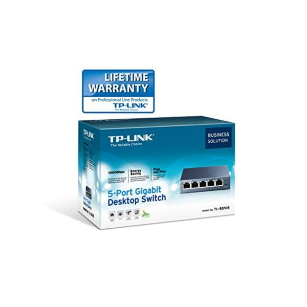 TP-LINK TL-SG105 5P Gigabit Auto Mdix Metallo