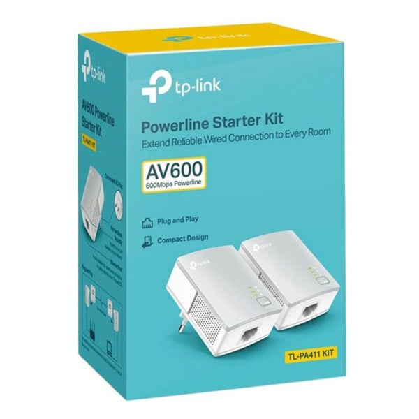 TP-Link TL-P411Kit 600 Mbit / s Lan White Plc Adapter