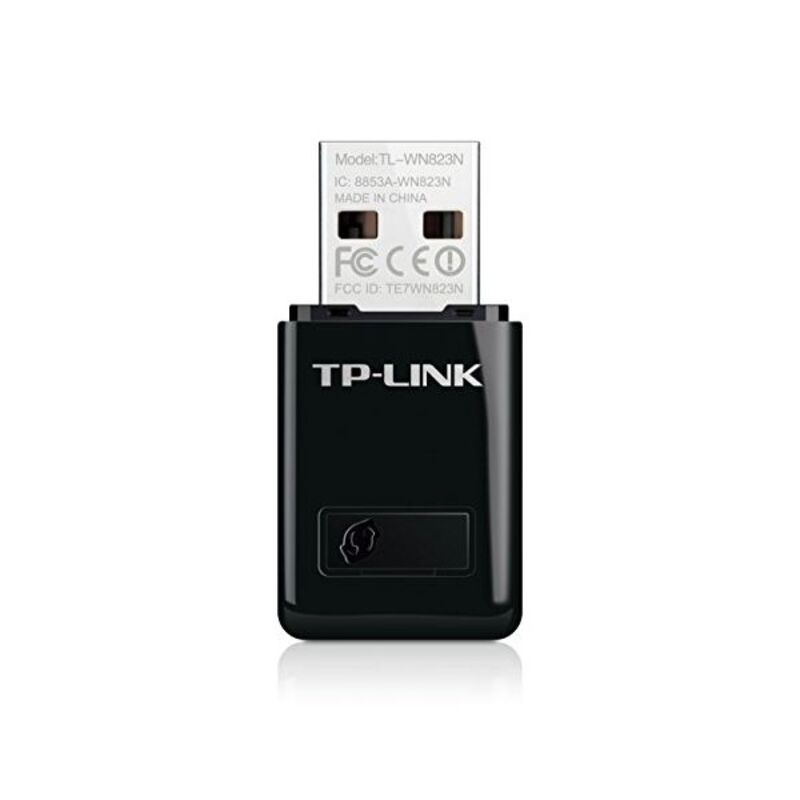 Wi-Fi-Adapter TP-Link Mini TL-WW823N 300N 2,4 GHz QSS USB Schwarz