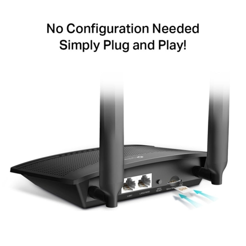 TP-LINK TL-MR100 300 Mbps 4G LTE WiFi Router