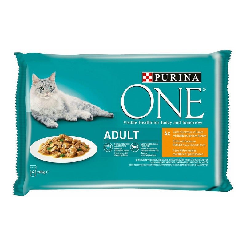 Katzenfutter Purina One Adult (4 x 85 g)