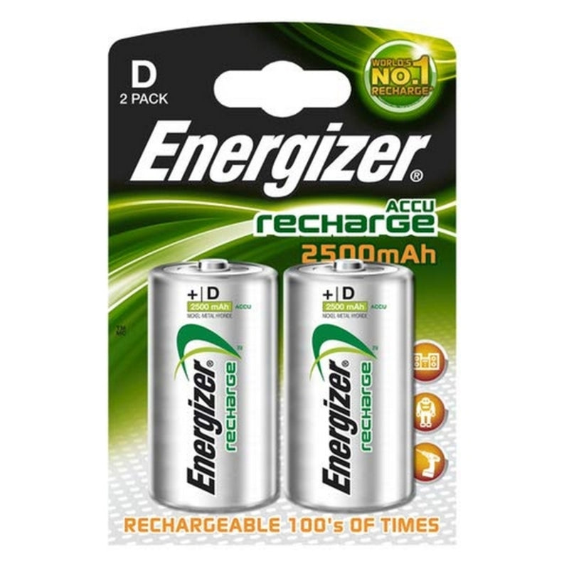 Wiederaufladbare Batterien Energizer END2500P2 HR20 D2 2500 MAH