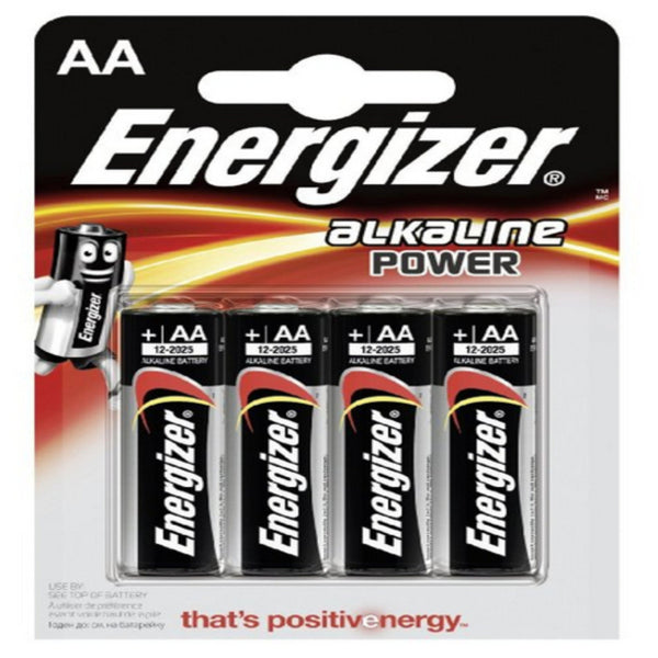 Energizer Alkaline Batterien E300132900 AA LR6 4 Einheiten