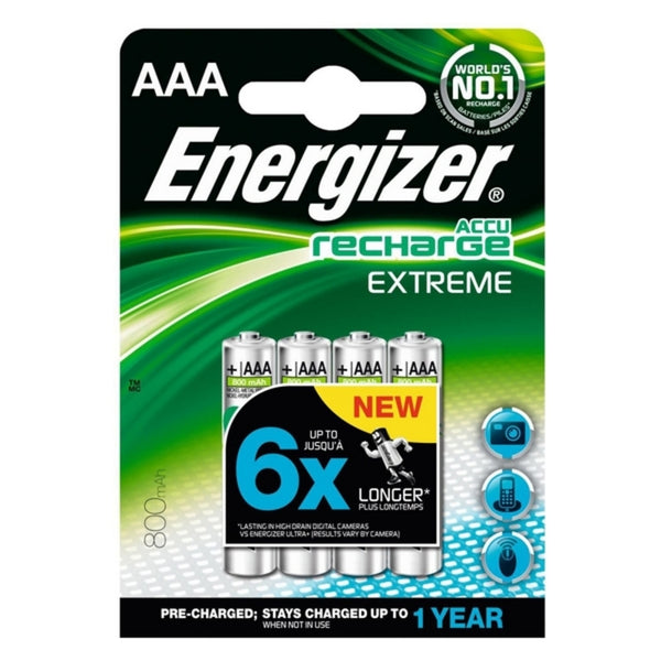 Energizer Extreme 800 mAh HR03 Batterien (4 PCs)