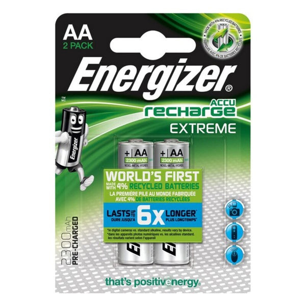 Energizer HR6 BL2 2300MAH wiederaufladbare Batterien (2 PCs)