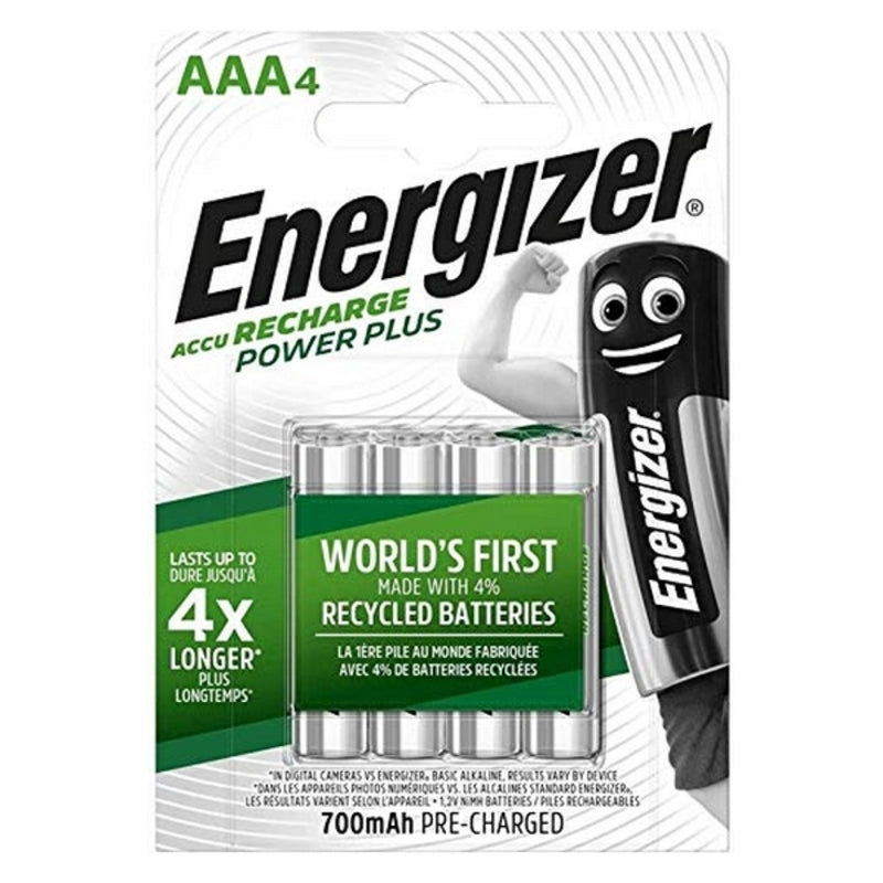 Wiederaufladbare Batterien Energizer AAA-HR03 AAA HR03 700 MAH NERO