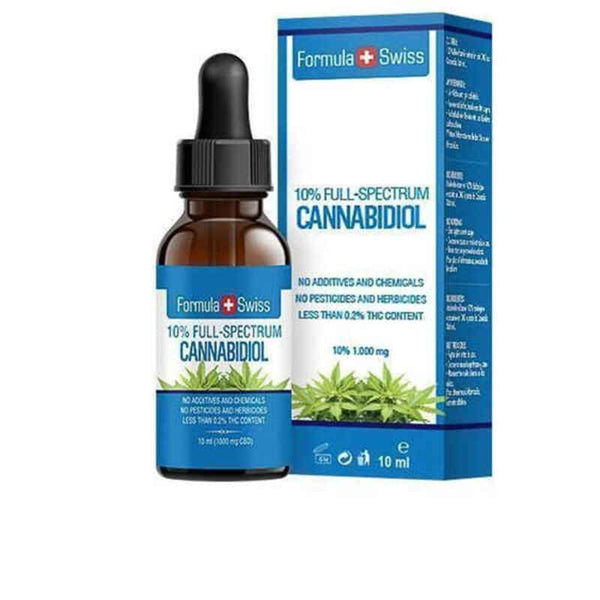 Formule de cannabidiol d'huile Swiss 10% CBD (10 ml)