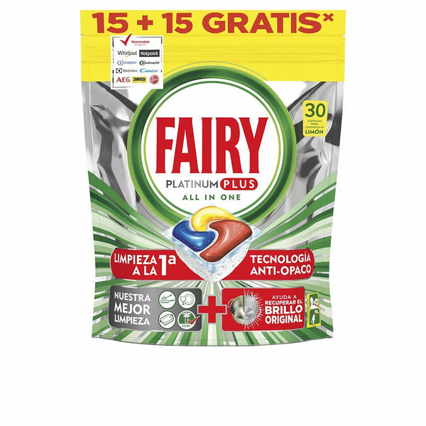 Pastiglie per lavastoviglie Fairy Platinum Plus Limone (30 uds)