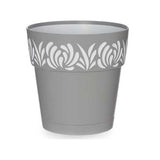 Vaso auto-irrigante Gaia Grigio Plastica (15 x 15 x 15 cm)