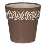 Vaso auto-irrigante Gaia Marrone Plastica (15 x 15 x 15 cm)