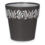 Vaso Autoirrigante Gaia Antracite Plastica (15 x 15 x 15 cm)