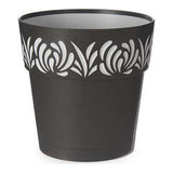 Vaso Gaia Antracite Plastica (19 x 19 x 19 cm)