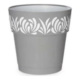 Vaso auto-irrigante Gaia Grigio Plastica (25 x 25 x 25 cm)