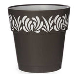 Vaso auto-irrigante Gaia Antracite Plastica (25 x 25 x 25 cm)