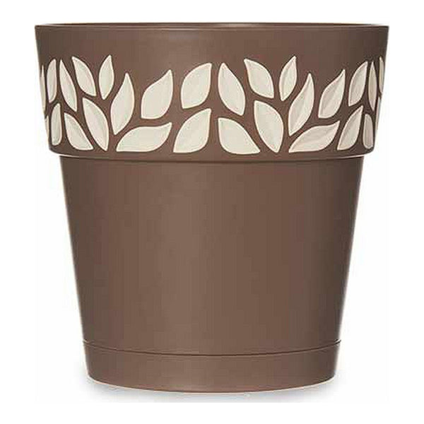 Vaso Autoirrigante Cloe Marrone Plastica (15 x 15 x 15 cm)