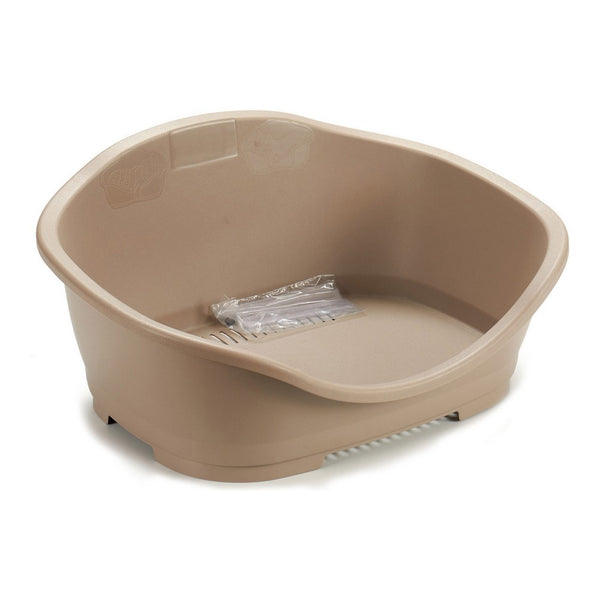 Lit d'animaux de compagnie en plastique beige stefanplast (42 x 24 x 56 cm) (56 x 24 x 42 cm)