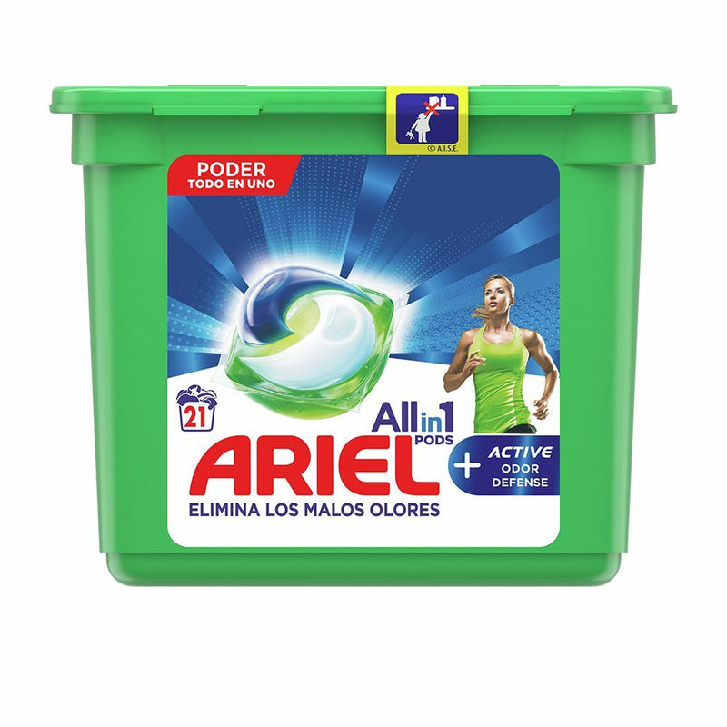 Capsule Ariel Odor Active Detersivo 3 in 1 (21 uds)