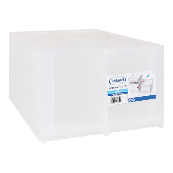 Cassettiera Tontarelli Modular Bianco Plastica (29 x 38 x 20,5 cm)