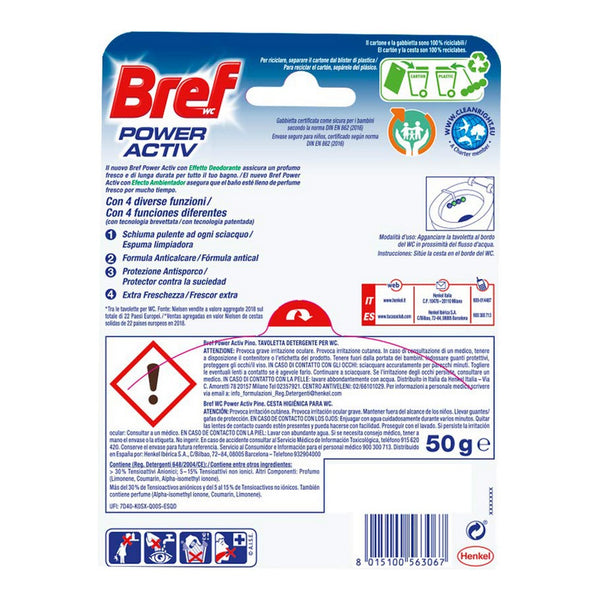 Pulitore WC Bref Power Activ Pino (2 uds)