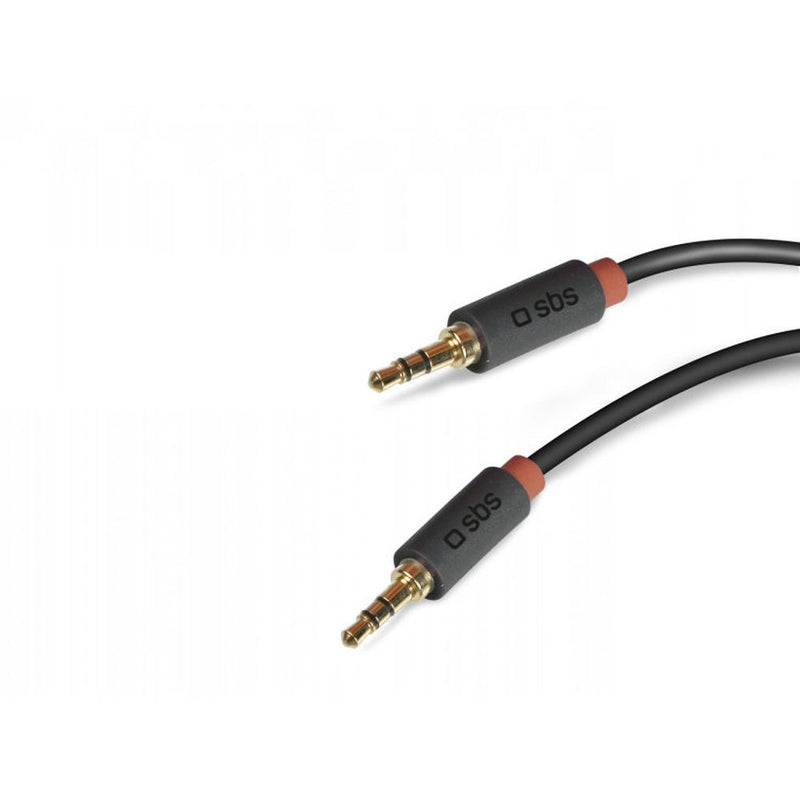 Jack -Audiokabel (3,5 mm) SBS Tecable35 kr 1,5 m schwarz