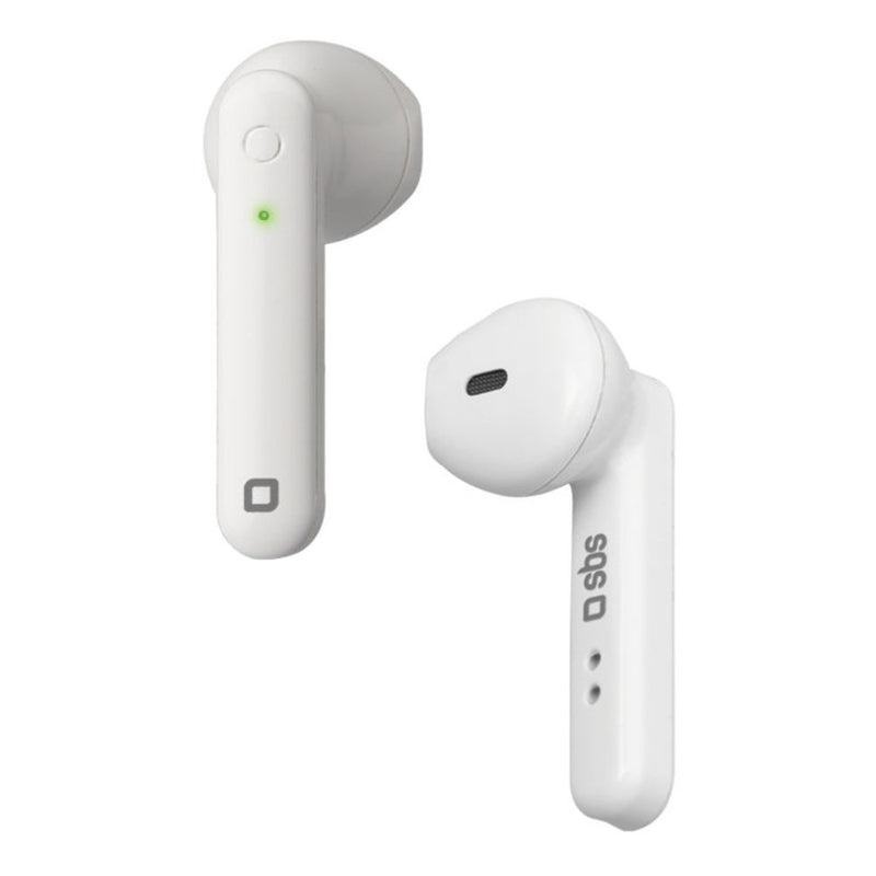 Écouteurs Bluetooth SBS TEEARTWSHOPBTW 300 MAH BLANC