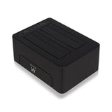 Dock Station Dual ewent aaacet0186 Dual 2,5 "-3,5" USB 3.1 ABS Schwarz