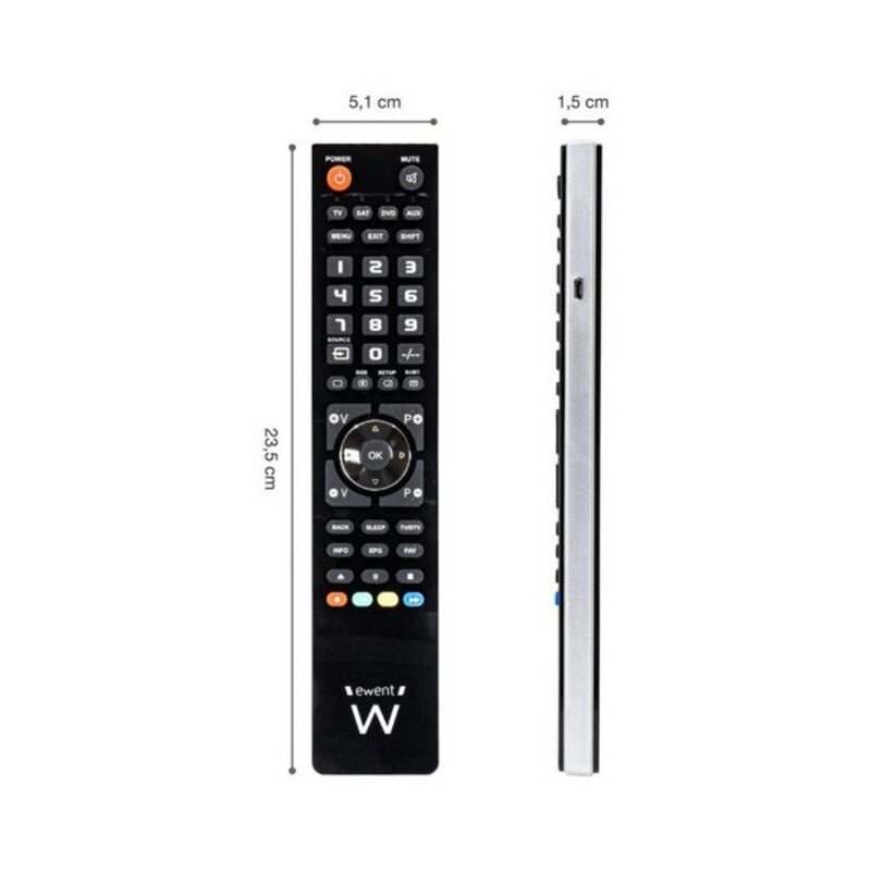 Universal Ewent EW1570 Black Remote Control