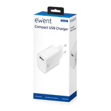 Caricabatterie da Parete Ewent EW1301 12W Bianco