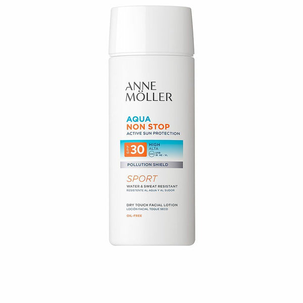 Facial Sun Cream Anne Möller Aqua Non Stop Sport SPF30 (75 ml)