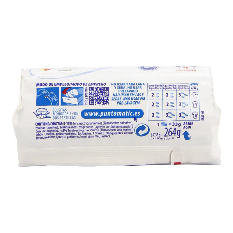 Detergente Puntomatic Ropa blanca (8 uds)