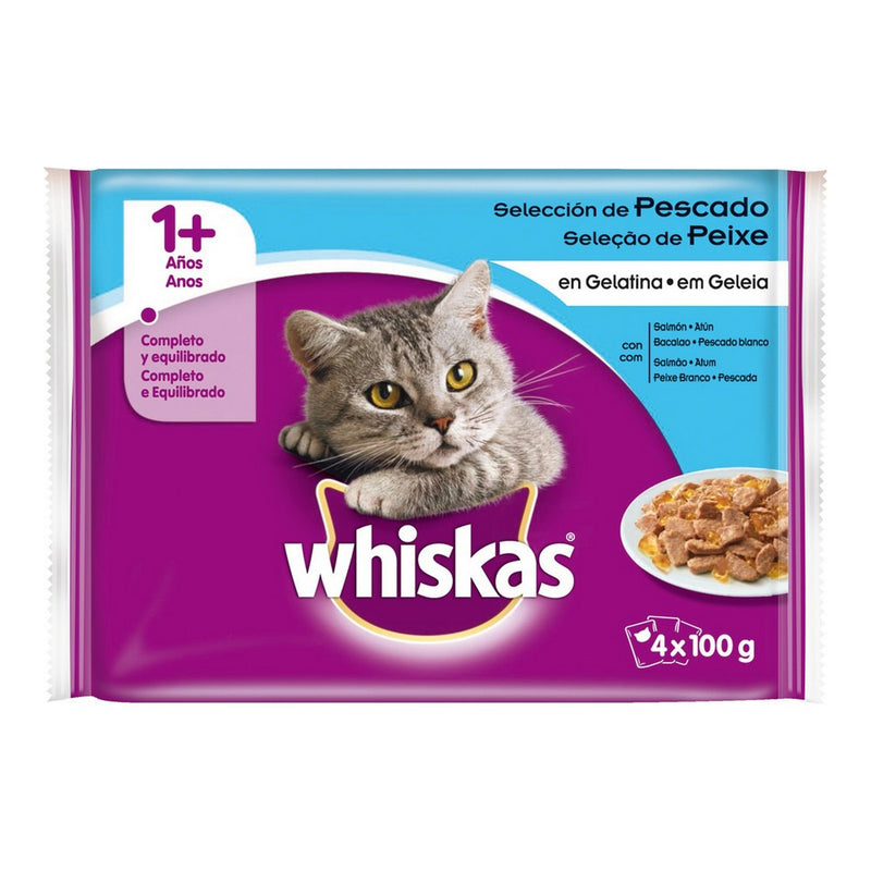 Comida para gato Whiskas (4 x 100 g)