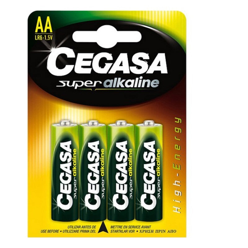 Alkalische Batterien Cegasa LR6 AA 1,5 V (4 UDs)