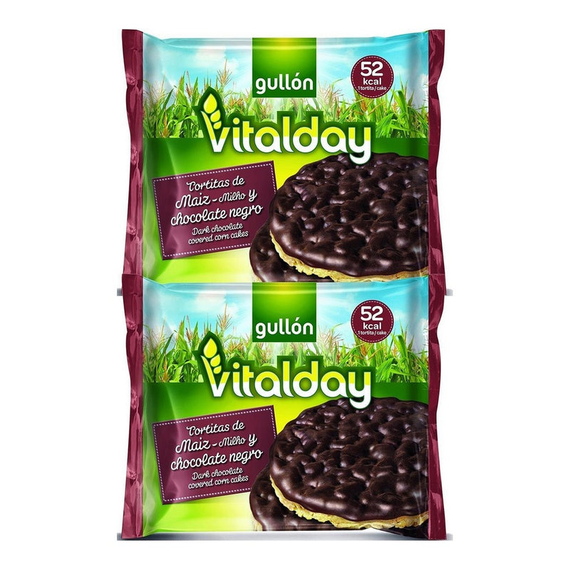 Mais-Pfannkuchen Gullón Vitalday Chocolate Negro (100 g)