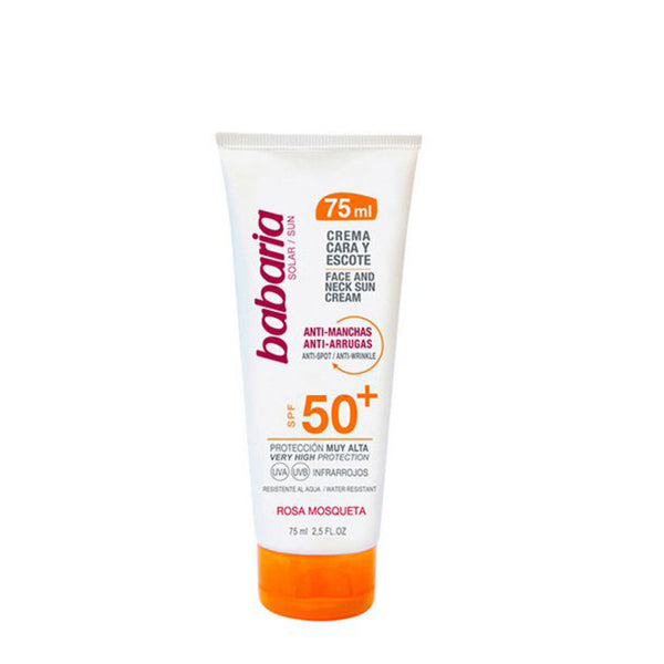 Fluido Solare Antimacchie Cara & Escote Babaria SPF 50+ (75 ml) 50+ (75 ml)