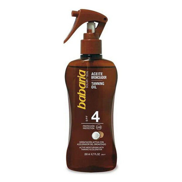 Aceite Solar Babaria Spf 4 (200 ml) Coco