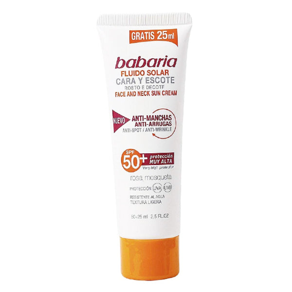 Protector Solar Facial Solar Adn Sensitive Babaria Spf 50 (75 ml)