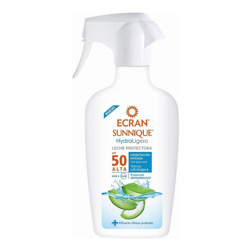 Körper-Sonnenschutzspray Ecran Sunnique Hydraligero Sonnenmilch Spf 50 (300 ml)